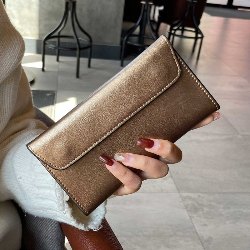 Genuine Leather Wallet for Women-  Large Capacity