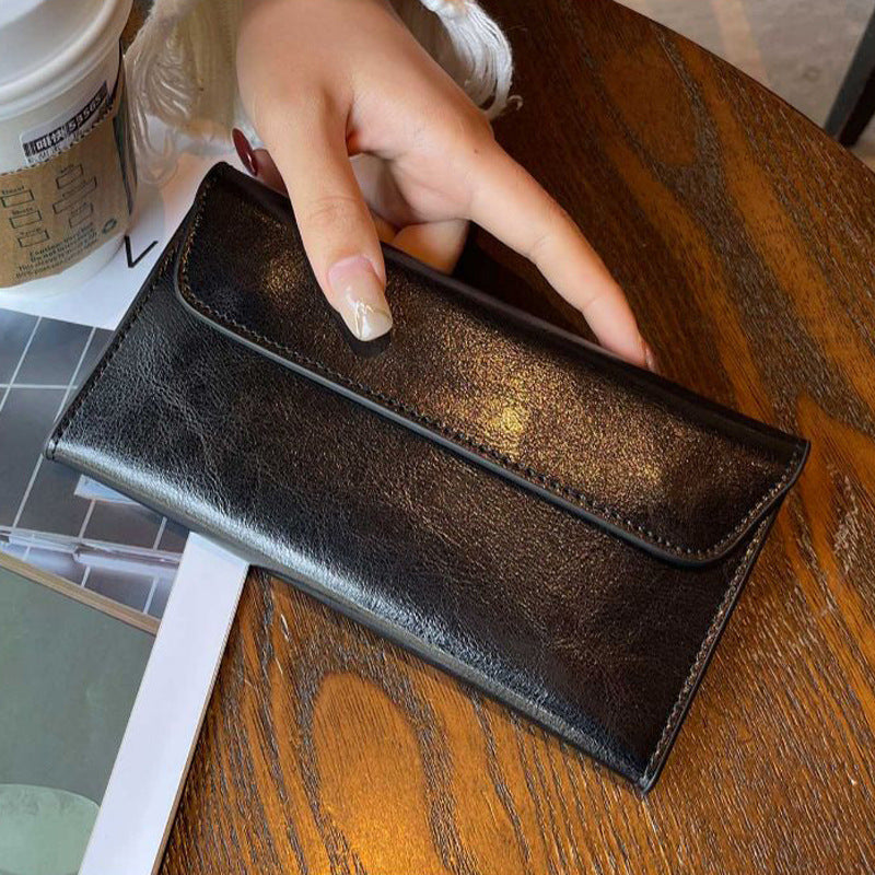 Genuine Leather Wallet for Women-  Large Capacity