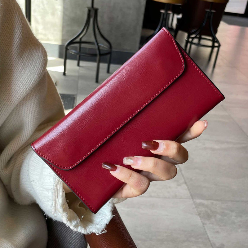 Genuine Leather Wallet for Women-  Large Capacity